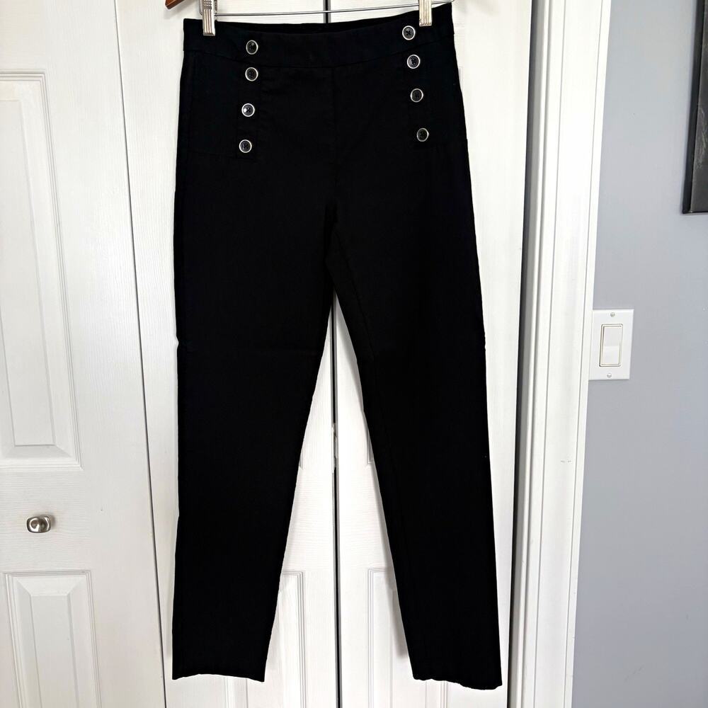 Zac & Rachel Black Skinny Dress Pants Women’s 6 High Rise Stretch Ankle Business